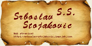 Srboslav Stojaković vizit kartica